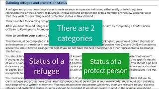 How to fill the asylum form for New Zealand?