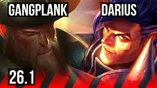 GANGPLANK vs DARIUS (TOP) | EUW Master | 26.1