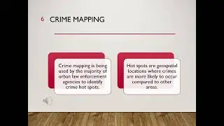 Social Network Analysis, Crime Mapping, and Big Data
