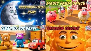 Fun Kids Songs Compilation 🎵 22 Minutes of Dance, Learn & Play! | ABC Rainbow Kids