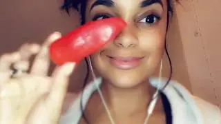 Food ASMR Red Pepper (ODDLY SATISFYING EATING SOUNDS) | Kiza ASMR