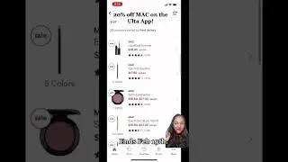 20% off MAC on the Ulta App - Ends February 19th