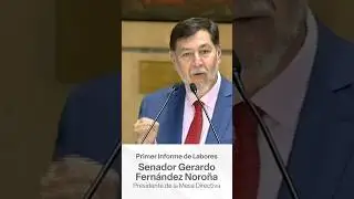 Informe del senador Gerardo Fern&aacute;ndez Noro&ntilde;a, presidente de la Mesa Directiva del Senado