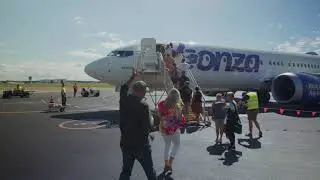Bonza first flight to the Whitsunday Coast
