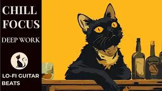 Calm Groove Flow | Lo-Fi Guitar Chillhop 🎧 | Selected by the Black Cat | Chill Focus & Deep Work