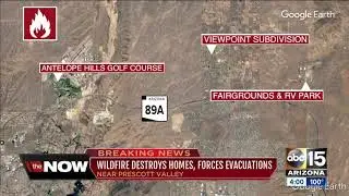 Viewpoint wildfire burns 2,000 acres near Prescott Valley