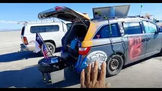 Vanlife Essentials: Touring My Solar-Powered Minivan Campervan Setup with Gas Grill Cooking