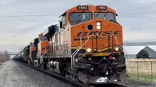 Weekend Railfanning! Grain trains, Oil trains, awesome horns, and so much more!! 1-7-26/1-8-26