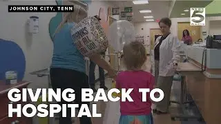 Young cancer survivor celebrates birthday by giving back to hospital patients