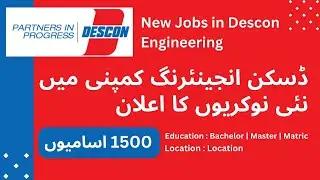 Descon Engineering Jobs 2024 🚀 |  Latest engineering jobs |  Today Jobs |  Apply Now!