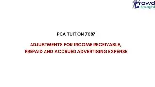 POA Tuition Singapore7087 | Expense and Revenue Ledger Accounts