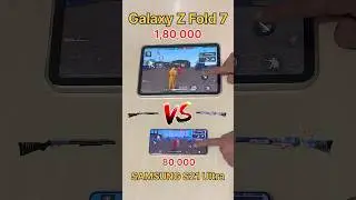 Galaxy Z Fold 7 vs Samsung S21 Ultra 😈 vs 1,80,000 vs 80,000 - GAMING TEST #freefire #shorts #ff