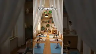 The Most Relaxing Tiny Yoga Studio 🧘&zwj;♀️🌿 #shorts #aiart #satisfying #loop