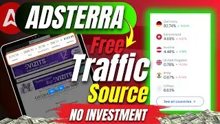 Adsterra Direct Link Earning  || Adsterra earning tricks || Free Organic  Traffic Source