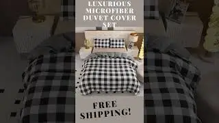 Luxurious Microfiber Duvet Cover Set #discount  #blackfriday #explore #fyp #freeshipping