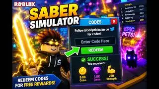 *NEW* SABER SIMULATOR CODES IN ROBLOX!!! (2026)