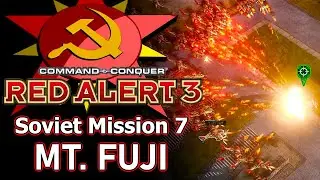 Red Alert 3 - Soviet Mission 7 Mount Fuji - Hard Difficulty - EASY METHOD!