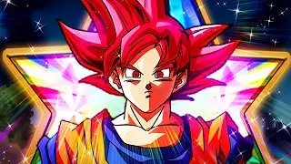 PERFECT DESIGN!!! AMAZING!! 100% RAINBOW STAR DOKKANFEST PHY GOD GOKU! (DBZ: Dokkan Battle)
