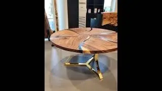 Custom Wood & Resin Table &ndash; Coffee Table Top for Hallway or Living Room  #shorts #coffeetable #wood