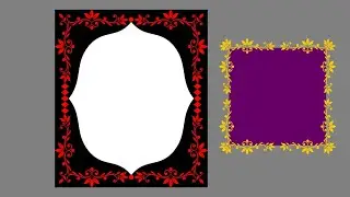 Floral vine frame design in CorelDRAW | Floral Border design | Coreldraw tutorial | Graphic design
