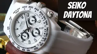 Custom Seiko Daytona MOD - Rolex Daytona Homage #seikomod #watchreview