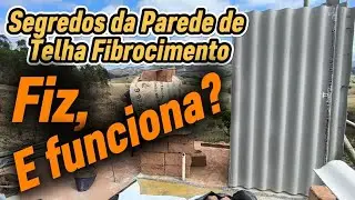 Como usar a telha fibrocimento para construir parede? As dicas dos pontos estruturais sendo montado.