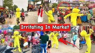 Irritating in market😂 || Teddy bear prank in bokaro😂|| teddy bear pranks || bokaro teddy || pranks