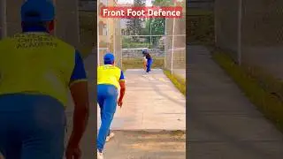 Front Foot Defence Kaise Kare | How To Do Front Foot Defence #cricket #viral #youtubeshorts #batting