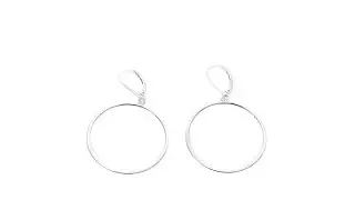 Sevilla Silver Doorknocker Leverback Earrings