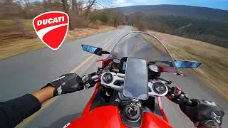 Beginner Rider TERRORIZES BACKROADS on 1000CC Ducati