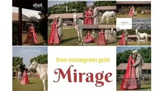 Mirage grig | Instagram wedding post free download PSD | little Star stories_70