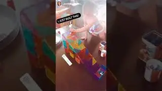 PicassoTiles PicassoToys Fun Time Magnetic Tiles Marble Run DIY Play Idea Kids Montessori Activities