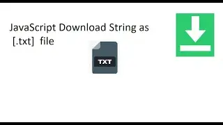 How to download String as .txt file(Easy Tutorial)