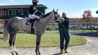 PA Bred Cartouche & jockey Nik Juarez win