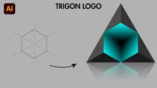 Trigon Logo Design in adobe illustrator || Illustrator Logo Design Tutorial (Trigon)