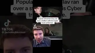 Popular streamer Clav ran over a stalker 👀😳 #clips #streamer #stream #clavicular
