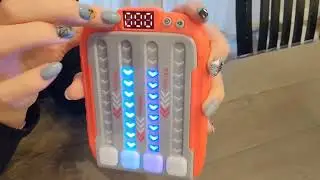 Rhythm Game Machine, Quick Push Pop Game Pop it Game Handheld Puzzle Game Machine Review