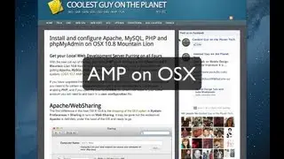 Apache, MySQL, PHP & phpMyAdmin on OSX 10.8 Mountain Lion