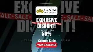 Canna World Market Sitewide Code! #PlantPower #CBDWellness #HempHealing #NaturalRemedies #shopnow