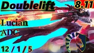 Doublelift as Lucian ADC - S8 Patch 8.11 - Full Gameplay