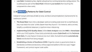 Work with Tech Debts