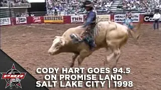 HISTORIC RIDE: Cody Hart Earns Career-High Ride on Promise Land | 1998