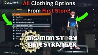All Clothing Options | Digimon Story Time Stranger | First Clothing Shop