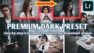 Premium dark preset tutorial /adobe light room #shape studio