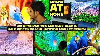 BIG BRANDED SONY LG SAMSUNG 4K ORIGINAL SMART LED OLED QLED IN HALF RATES at JACKSON MARKET KARACHI