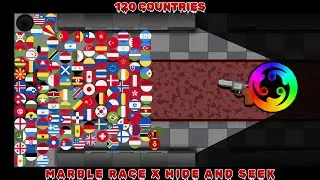 120 Countries Vs. Seeker - Hide and Seek Marble Race In Aldogoo