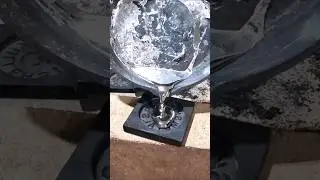 Pouring Liquid Zinc, Skuller Metals, #shorts