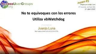 ESP: No te equivoques con los errores, utiliza vbWatchDog.