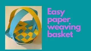 DIY Paper weaving basket | paper craft idea