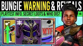 Bungie News: COMMUNITY WARNING & PLAYTEST HOPIUM! Secret D2 LOOT, Ikora 3.0, Big REVEALS & More